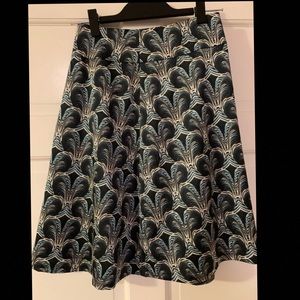 High Waisted Patterned Skirt